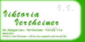 viktoria vertheimer business card